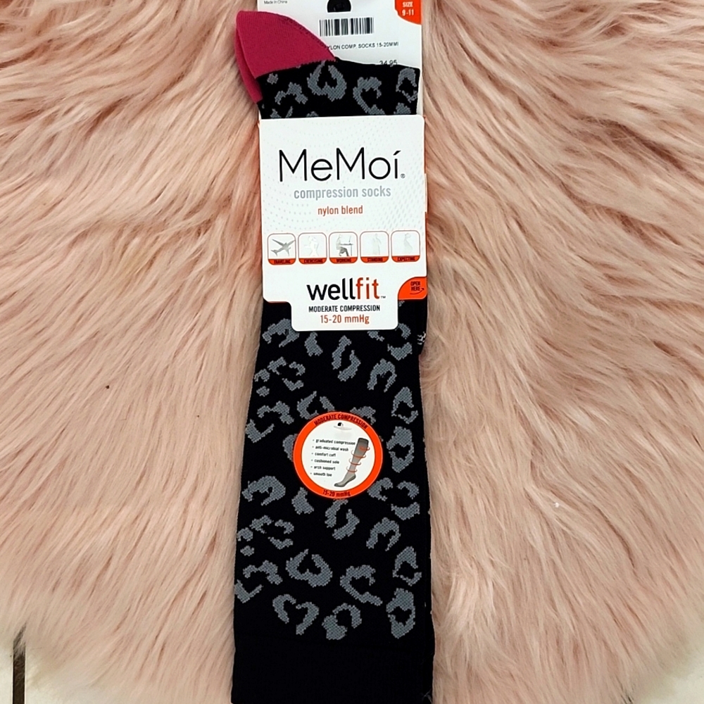 Brand New MeMoi MODERATE COMPRESSION SOCKS-M